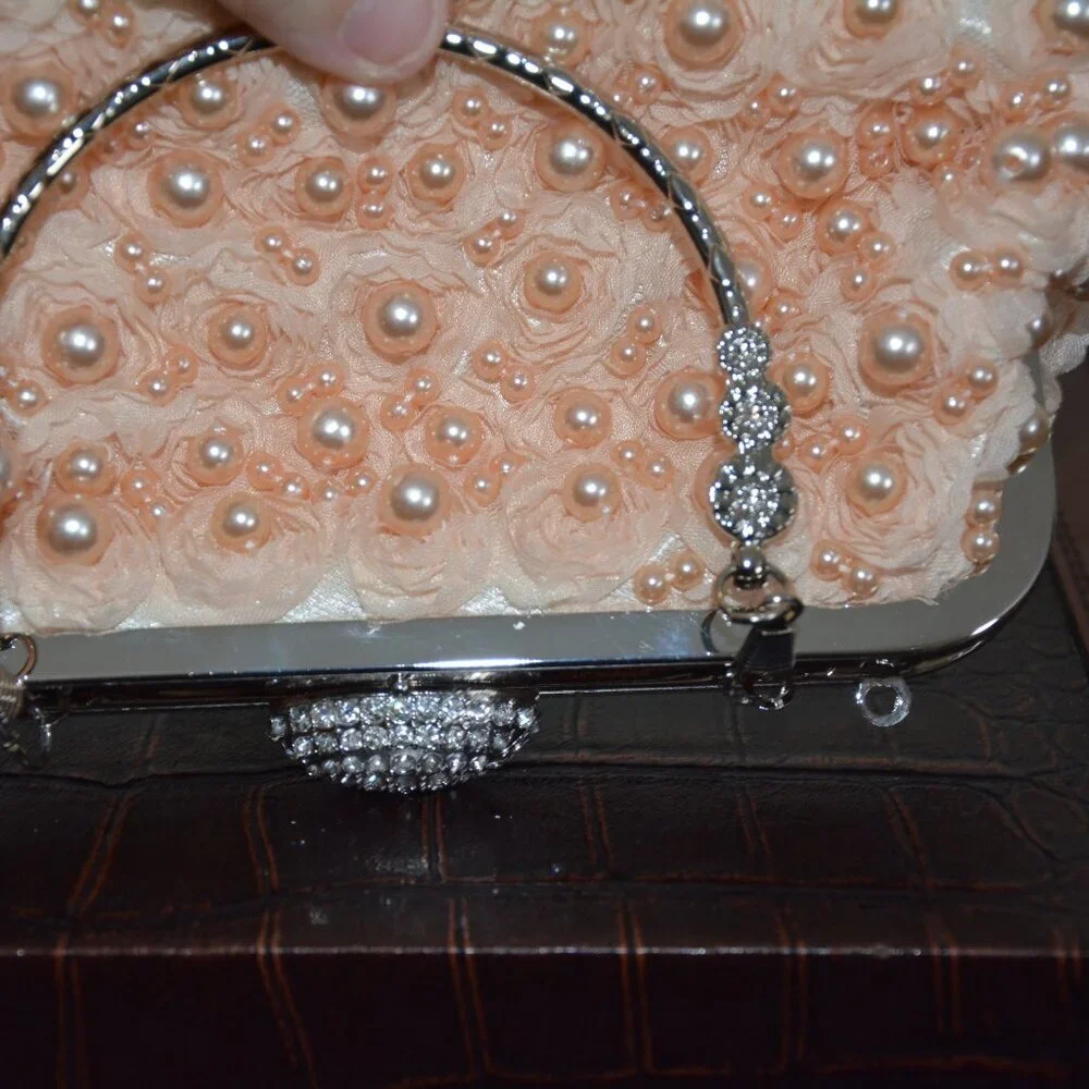 Beading Women Evening Bags Party Wedding Daily Diamonds Clutch Bag Purse NWOT - Picture 12 of 13